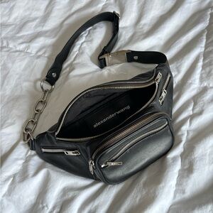 Alexander Wang Black Leather Attica Crossbody Bag